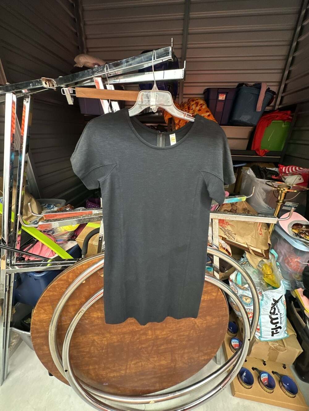 Lolë Black Short Sleeve Dress Size M